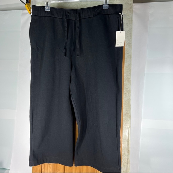 NWT Ladies XXL Sweat Pants Pockets Drawstring Cotton Blend Wide Leg ~ a new day - Picture 5 of 10